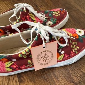 Rifle Paper Co. Floral NWT Keds women’s size 9